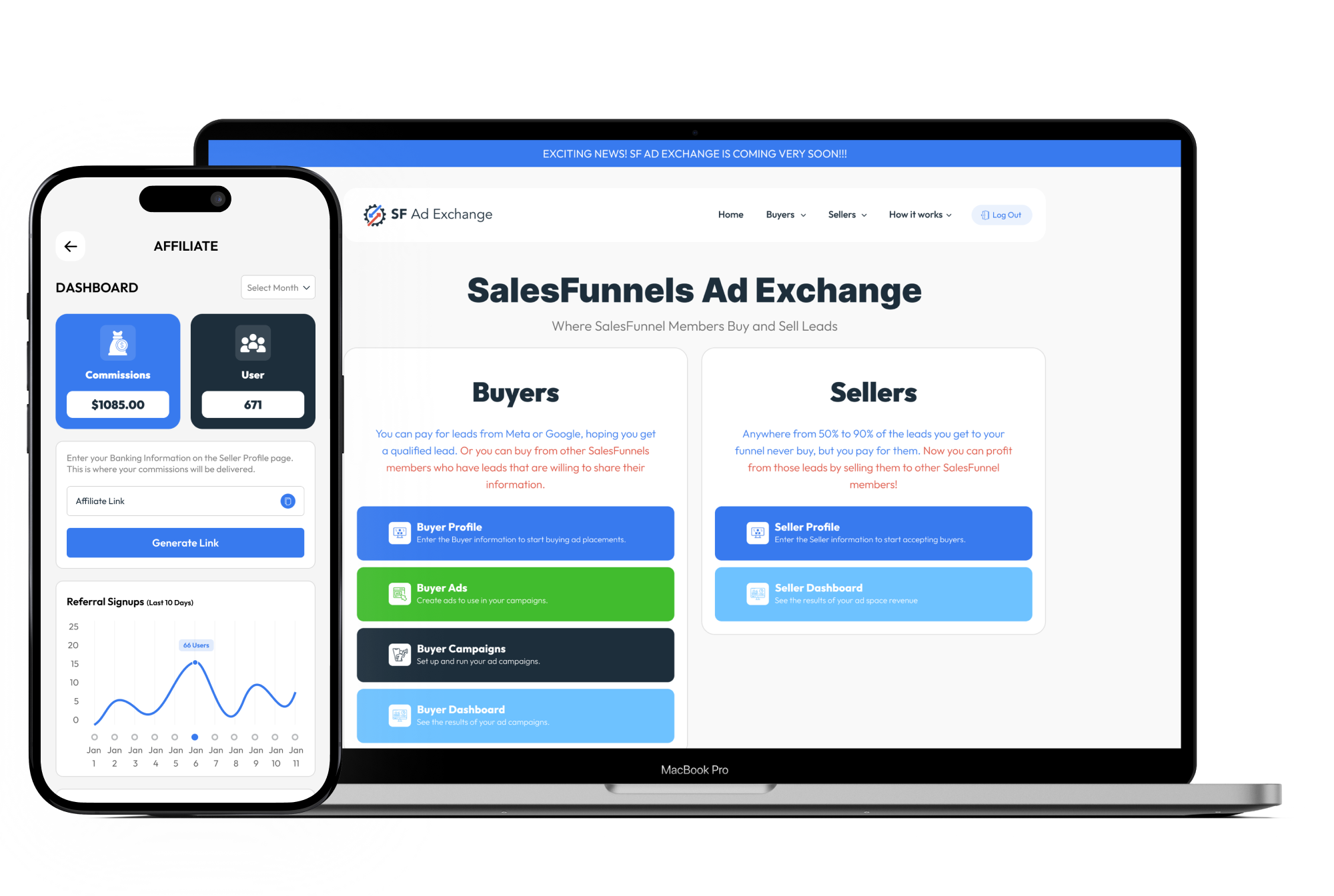 Ads & Clickbait SaaS industry — developed features